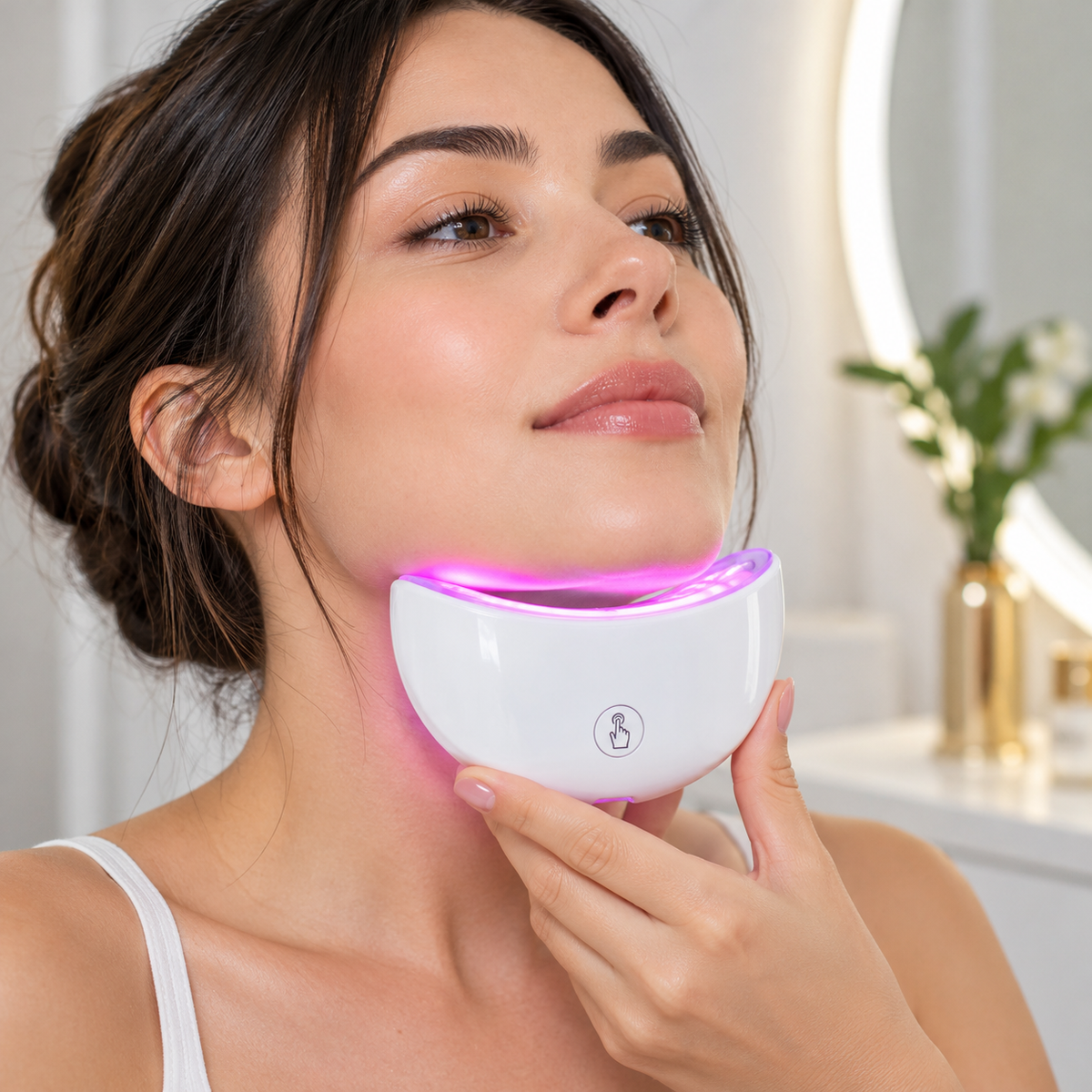 Dispositivo LED para Cuello y Mentón | Cuidado Facial