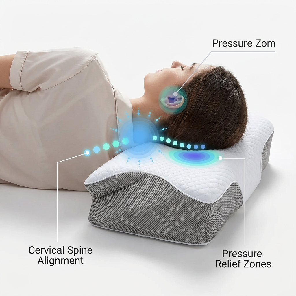 Almohada Japonesa Ergonómica | Comodidad y Descanso